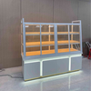 Gabinete de exhibición de panadería corredera