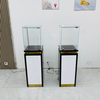 Gabinete de visualización de vidrio con tira de luz