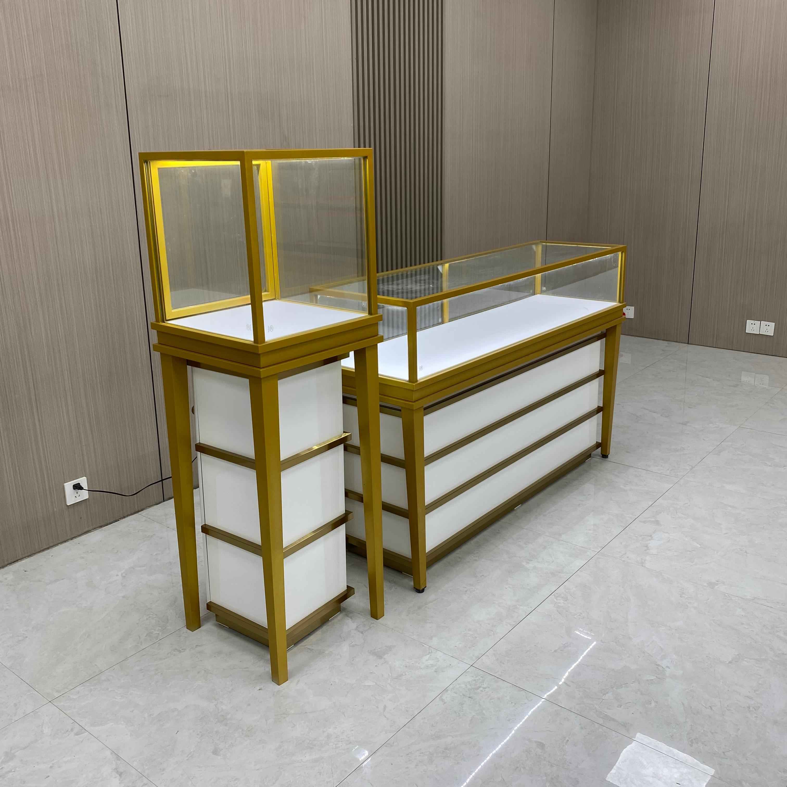 Gabinete de visualización de vidrio personalizado