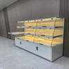 Gabinete de exhibición de pan lacado blanco