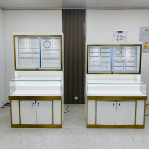 Elegante gabinete de exhibición de joyería de artesanía