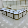 Gabinete de exhibición de joyería de juego de oro titanium