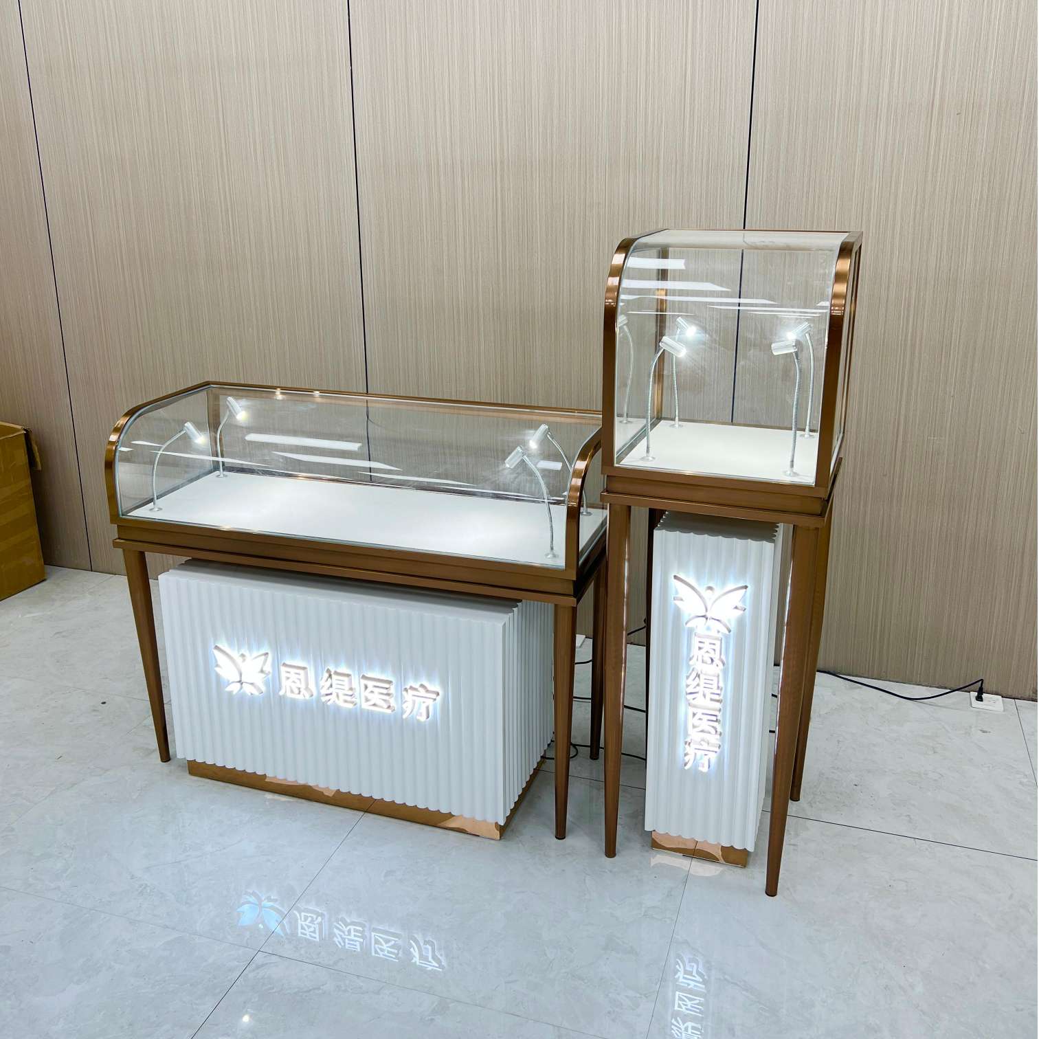 Gabinete de exhibición de joyas personalizadas