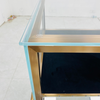 Gabinete de exhibición de joyería en forma de ventilador de acero inoxidable