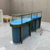 Elegante gabinete de visualización de vidrio