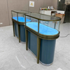 Elegante gabinete de visualización de vidrio