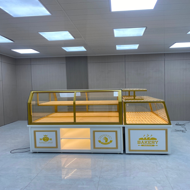 Gabinete de exhibición de pan rectangular de la isla