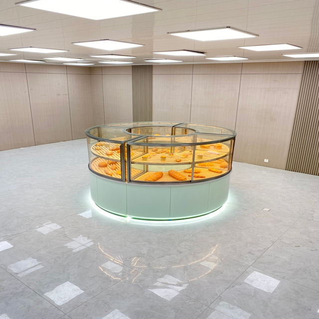 Gabinete de exhibición de pan redondo