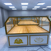 Gabinete de exhibición de pan rectangular de la isla