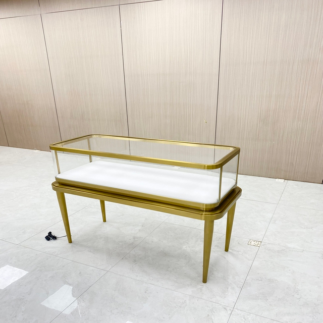 Gabinete de exhibición de joyería de marco bajo titanio